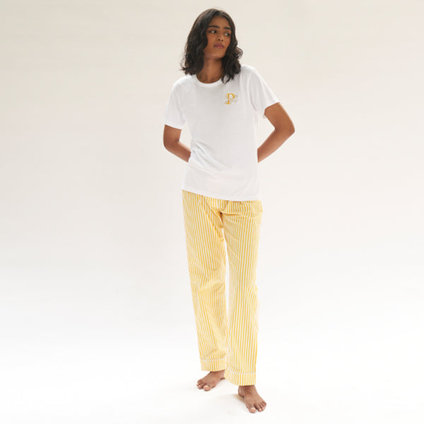 Sunray Embroidered T-shirt & Cotton Pyjama Women's