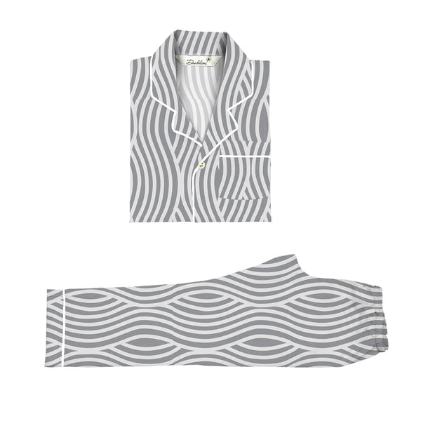 Wavelengths Cotton Notched Pyjama Set