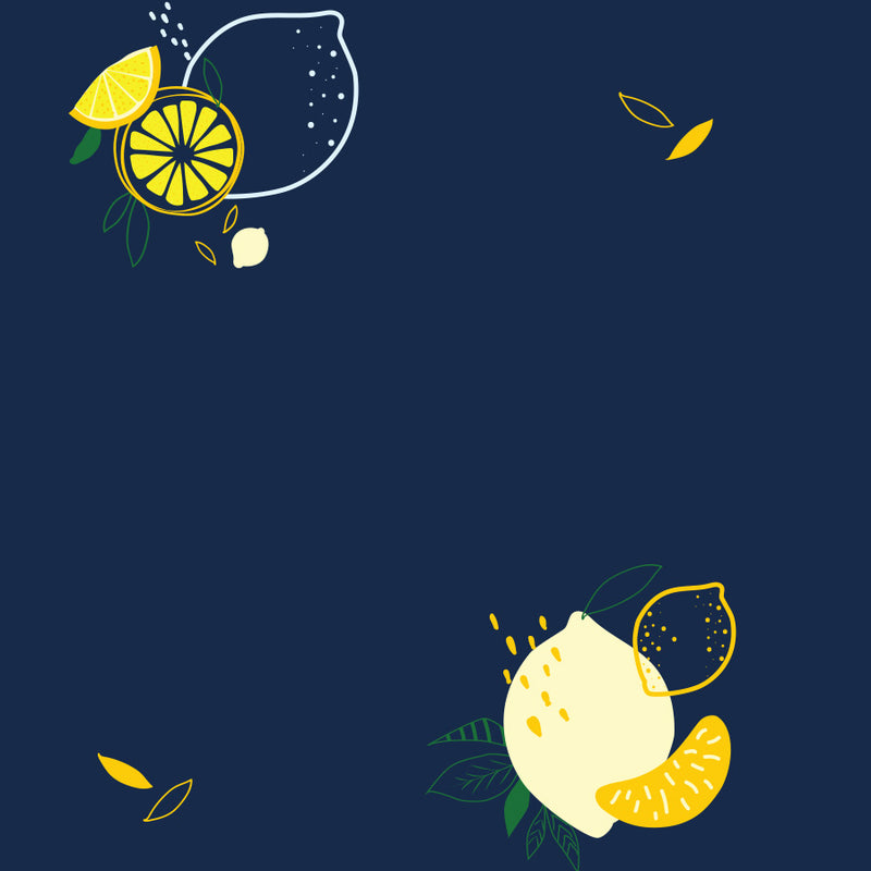 Lemon Squeazy Cotton Dip-Neck Pyjama Set
