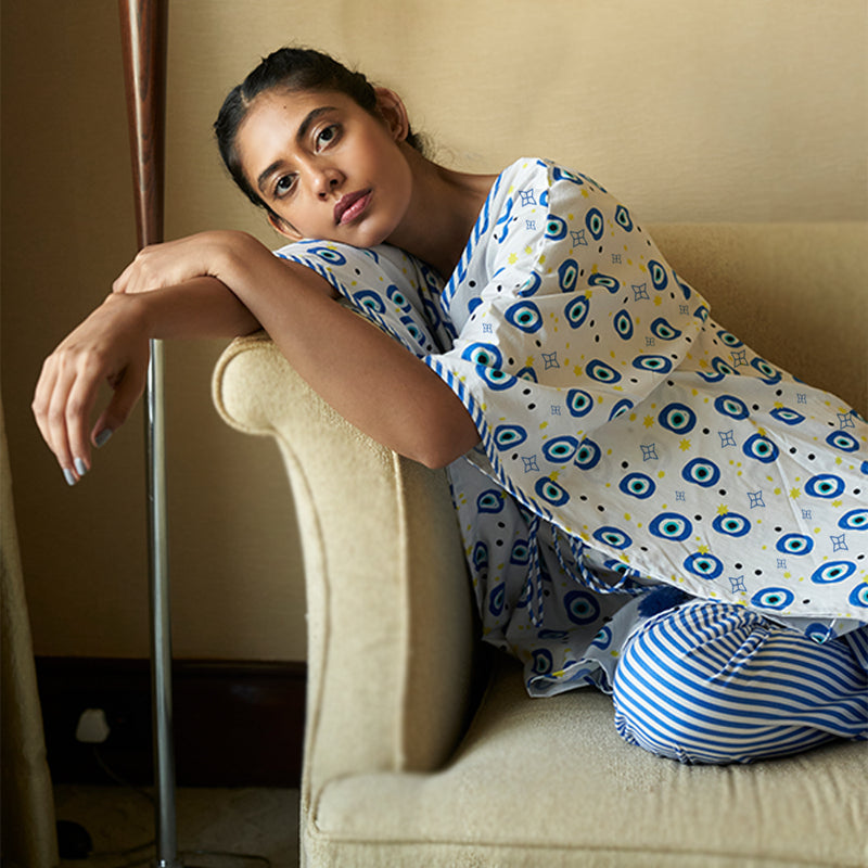 All Eyes on Me Kaftan & Pyjama Set