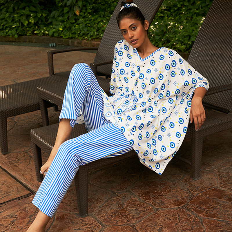 All Eyes on Me Kaftan & Pyjama Set