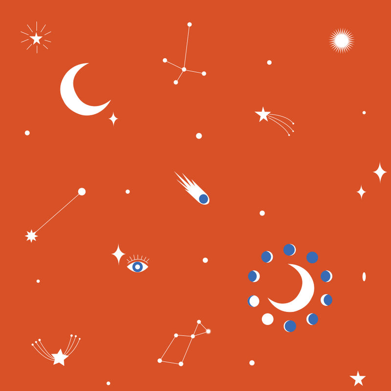 Cosmic Embroidered T-shirt & Cotton Pyjama - Men