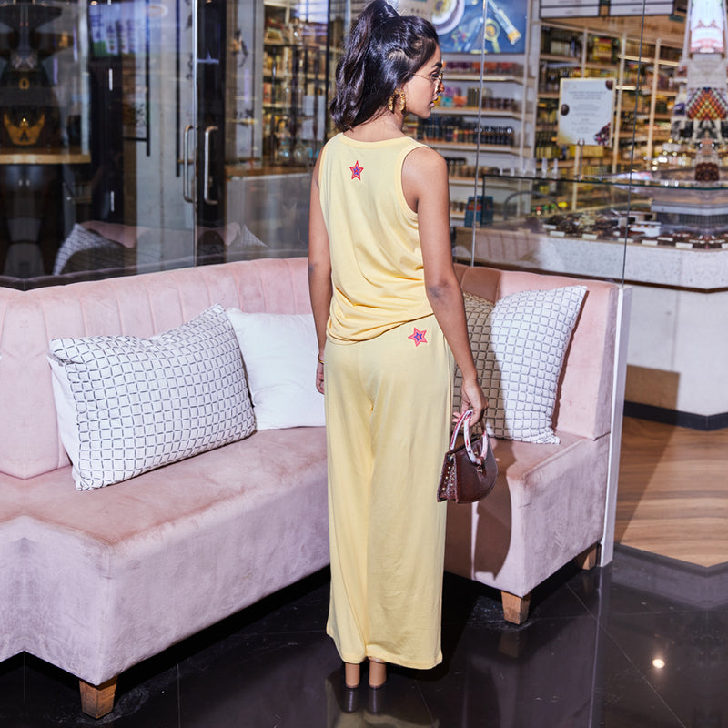 Dandelion - Cotton Knit - Yellow - Tank Top & Track Pant